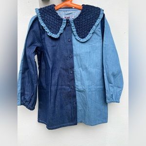 Kidichic bicolor denim shirt -12yrs old